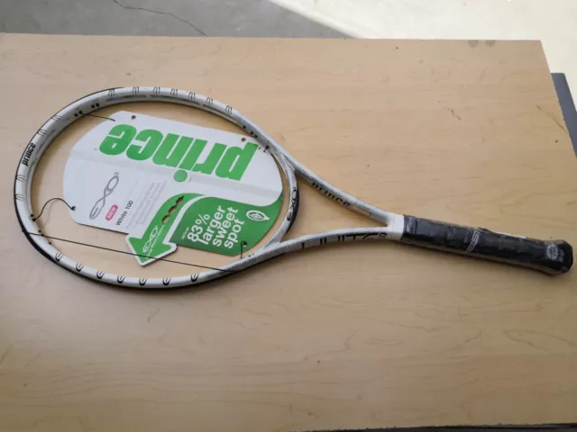 New Prince exo3 white 100 4 1/4 grip Tennis Racquet