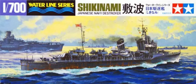 Tamiya 1/700 Waterline series No.408 Japan Navy Destroyer Shikinami Plastic Mode