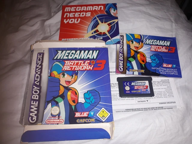 Megaman Battle Network 3 Blue Nintendo Gameboy Adavnce