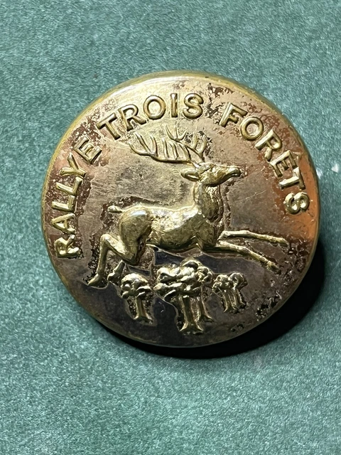 LOT 5 BOUTONS De Chasse Venerie Anciens En Metal Dore EUR 10,00