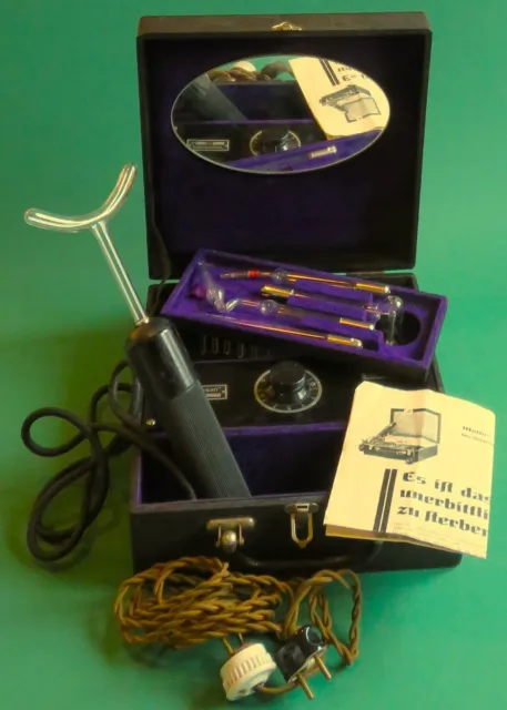 " ELEKTROSAN "  Hochfrequenzapparat  um 1920  Reizstromtherapie