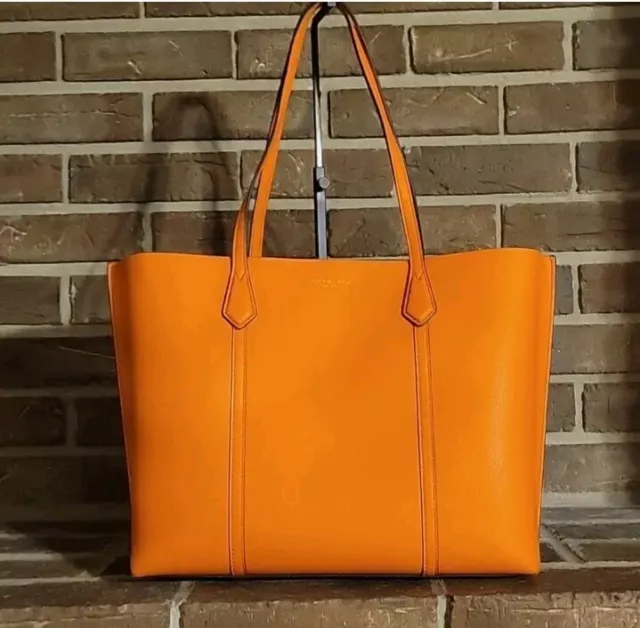 Tory Burch PERRY TRIPLE-COMPARTMENT TOTE BAG Canyon Orange