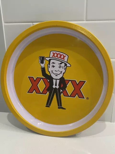 XXXX Vintage Beer Tin Serving Tray - Man Cave - Bar Sign - Free Post - VGC