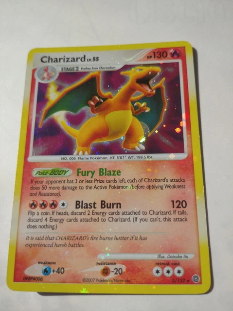 POKEMON CARD ® Charizard Secret Wonders 3/132 ® Holo Rare / Holo Bleed ...