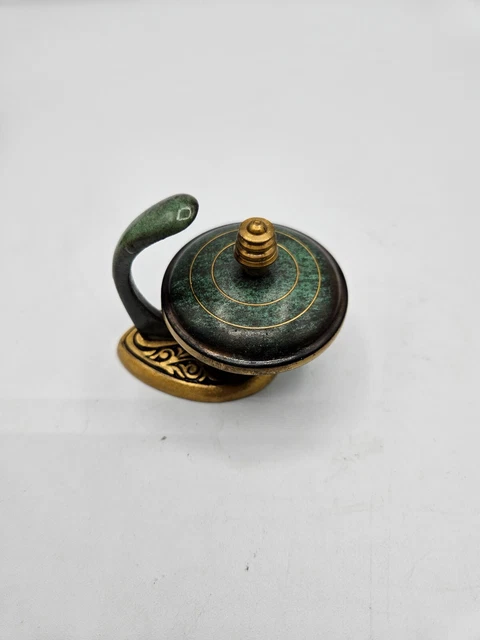 VTG. Hakuli Brass and Enamel Saccahrin Server Israel