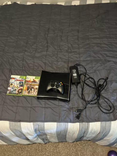 Xbox 360 Slim Tested Working Comes With 2 Games
