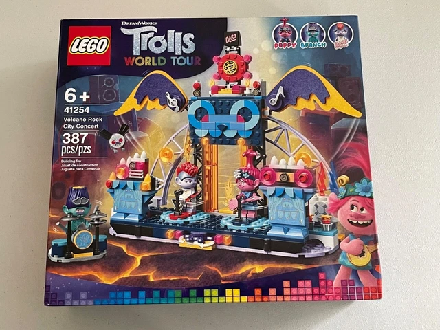 LEGO Trolls World Tour 41254 Volcano Rock City Concert 387 pcs 2020 New Retired