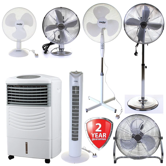 PEDESTAL OSCILLATING STAND Fan Desk Fans Electric Tower Air Cooler Home