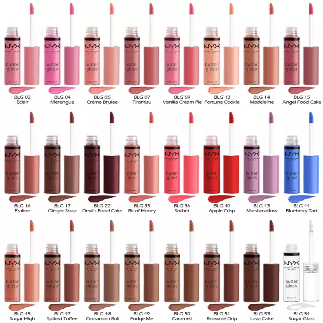 1 NYX Butter Lip Gloss - Cult Favorite "Pick Your 1 Color" Joy's cosmetics