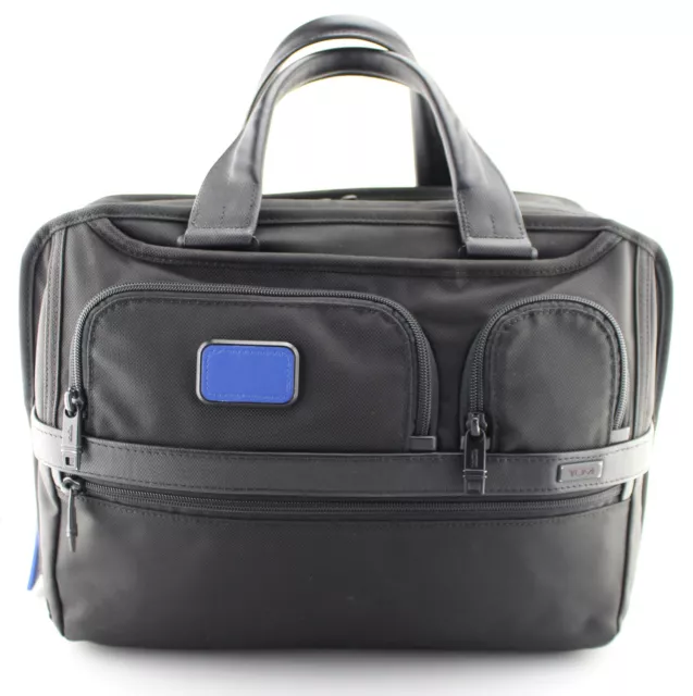 TUMI 'Alpha 2' Black Nylon Expandable Organizer Computer Briefcase - 26141D2