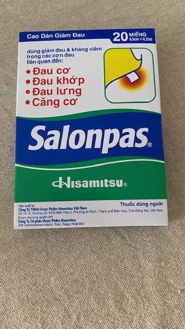 Salonpas patchs anti douleurs
