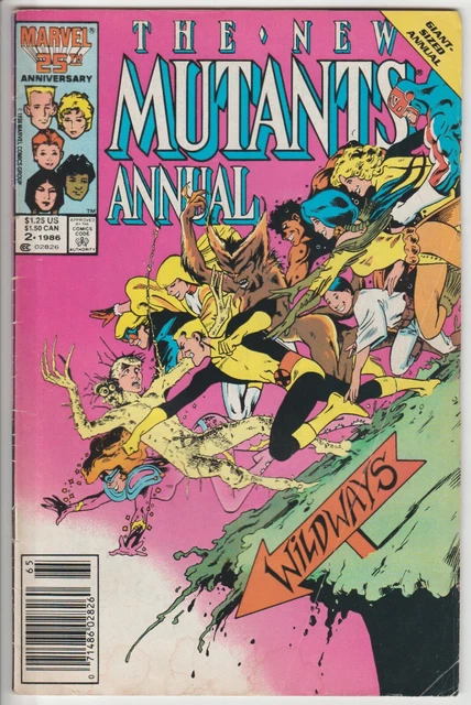 New Mutants Annual #2 (Marvel 1986) Newsstand, 1st App Psylocke in a U.S. comic