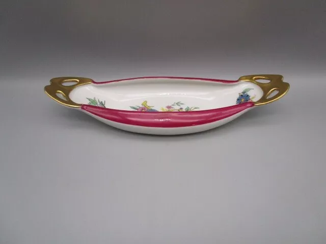 Petit plat art déco ancien en porcelaine de Limoges