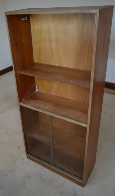 Second hand bookcase with glass doors deals