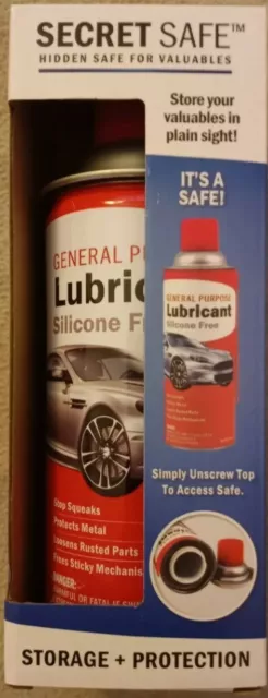 REAL Car Lubricant Can Diversion Stash/Safe Hidden Storage Hide in plane sight