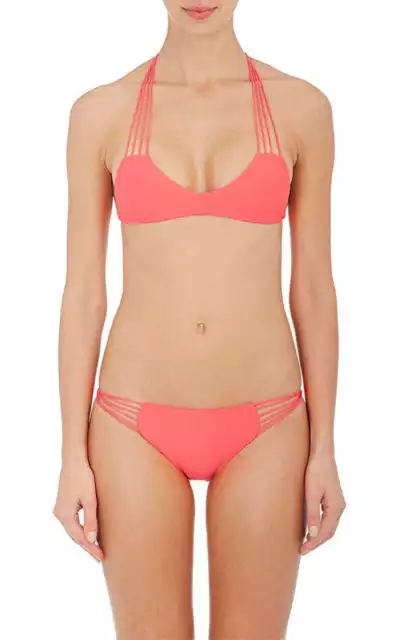 NWT MIKOH Tropic Hot Pink Banyans Bikini Top & Lanai Bikini Bottom S like XS
