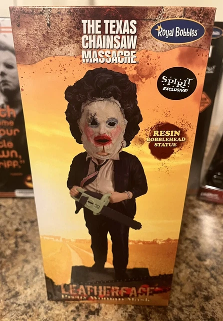 Royal Bobbles Leatherface Pretty Woman Mask Bobble Head  Spirit Exclusive. Mint!