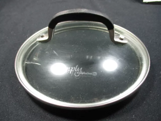 Simply Calphalon Clear Glass Pot Replacement Lid  - Inside Rim 5.5" Outside Edge