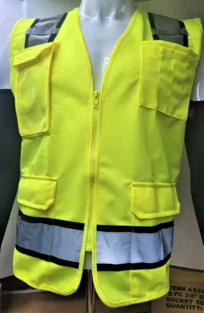 FX SAFETY VEST - Class 2 High Visibility Reflective Yellow Safety Vest