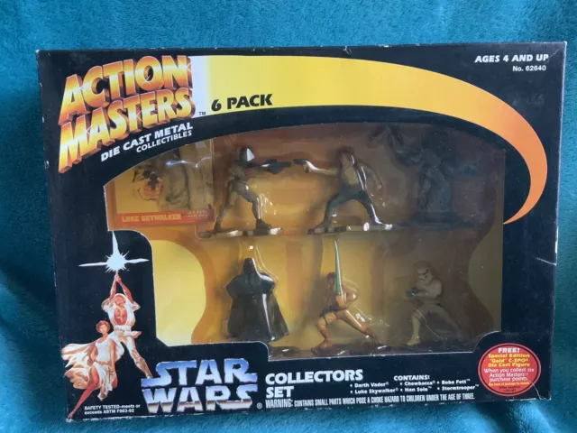 Star Wars Collectors Set Action Masters Die Cast Metal Collectibles 6 Pack