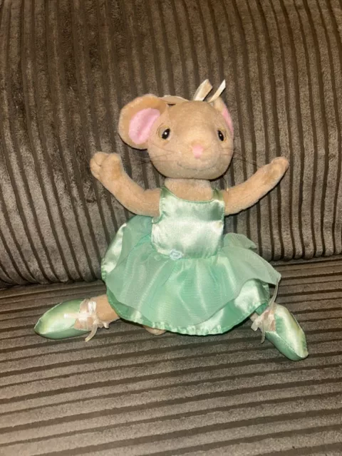 Angelina Ballerina Alice Green Ballet Dress Mouse Soft Toy 2006 Collectable 2