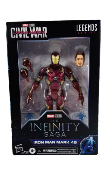 Hasbro Marvel Legends Infinity Saga Iron Man Mark 46  6” Action Figure MCU Movie