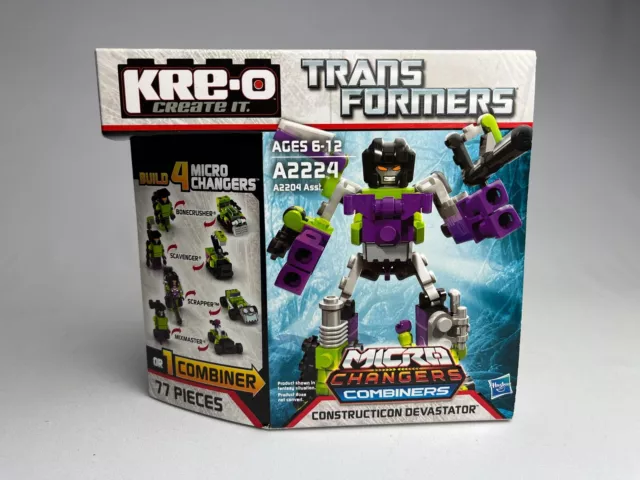 KRE-O TRANSFORMERS DEVASTATOR MICRO CHANGERS COMBINERS FIGURE SET MISB 77pc 2012