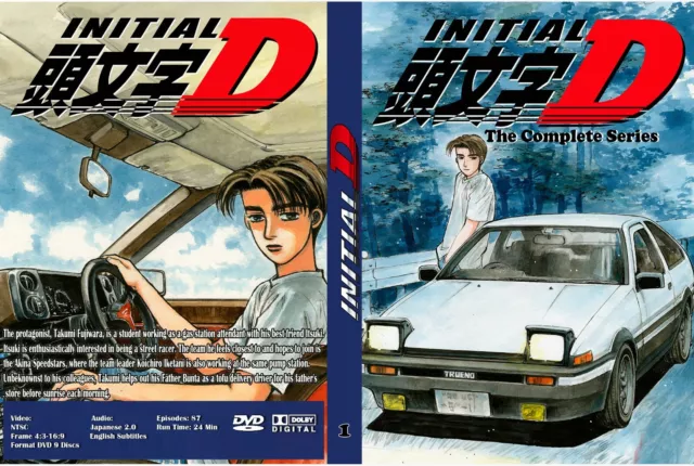 Initial D Battle 1: Akinas Downhill (DVD, 2003) with Card Anime Honda CRX  AE86