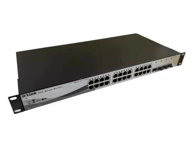 D-Link DGS-1210-28P 24-Port +4 SFP Gigabit Managed PoE Switch w/ Brackets