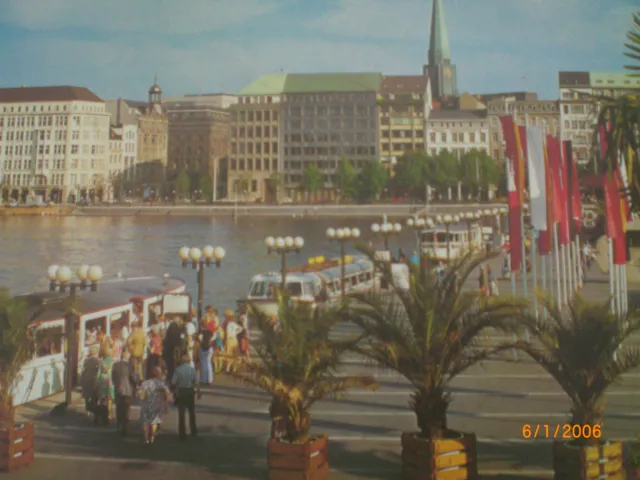 Hamburg um 1960 - Binnenalster und Jungfernstieg