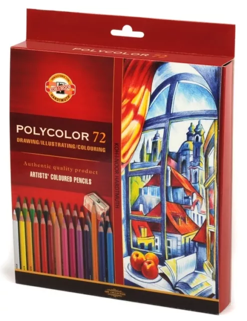 Color Pencil Set KOH-I-NOOR POLYCOLOR 3827 24-72 Crayons