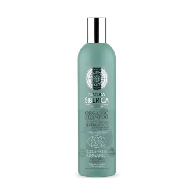 💚 Natura Siberica Hydrolate Organic Shampoo Volume Freshness Oily Hair 400 ml