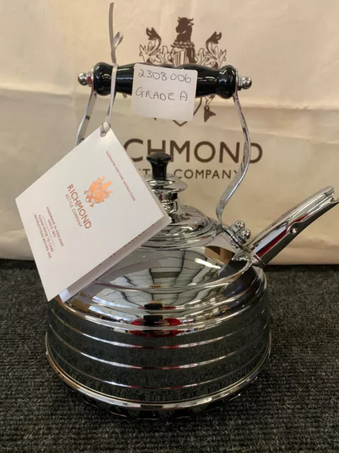 Richmond No 11 COIL Chrome Kettle for Gas Stoves - Imperfect Grade A - RRP £395