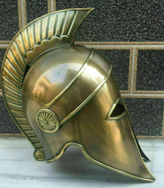 Medieval Greek Corinthian Armour Helmet Spartan King Roman Knight Helmet Replica