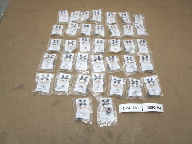 Lot of 37 Helical 7740-12-8 Rigid Motor Shaft 4 Set Screw Coupling 12-8