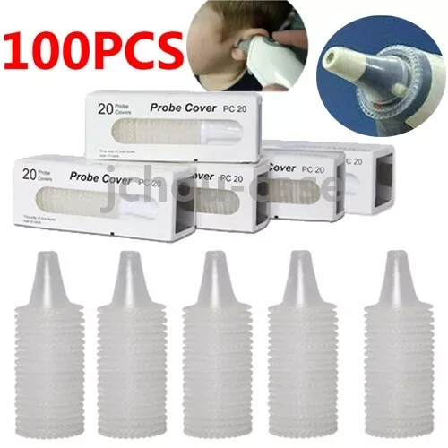 100x Replacement Ear Thermometer Cover Caps For Braun Thermoscan Cap Lens Filter