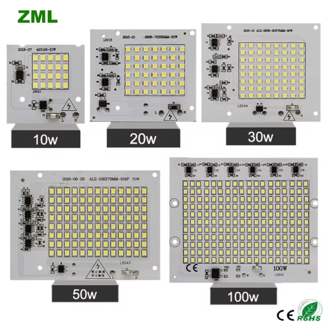 Led chip integrate 220v spotlight 10w 20w 30w 50w 100w floodlight smart IC light