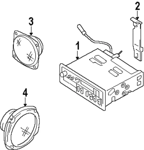 Genuine GM Radio Mount Bracket 30016022