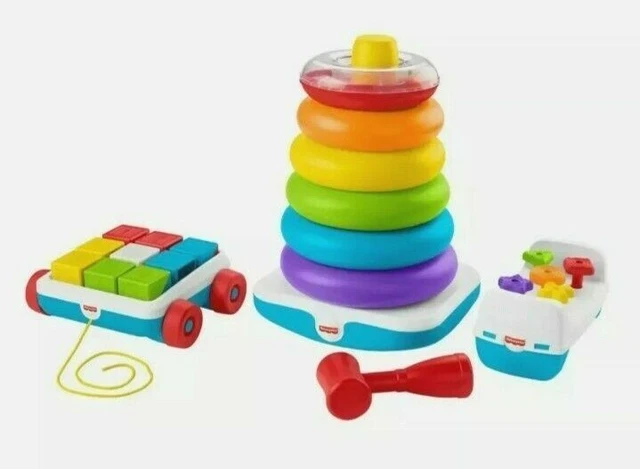 BRAND NEW GIANT Fisher Price Rockin Fun Toy Trio Building Set CHRISTMAS GIFT 