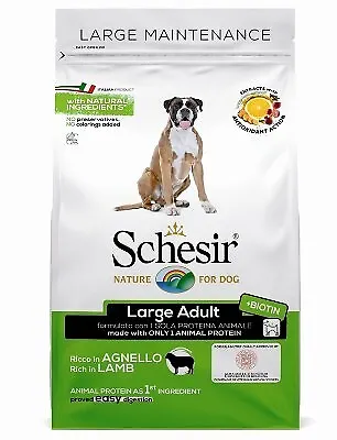 Schesir Dog Large Maintenance Agnello Kg.12 Cibo Secco per Cani SCHESIR