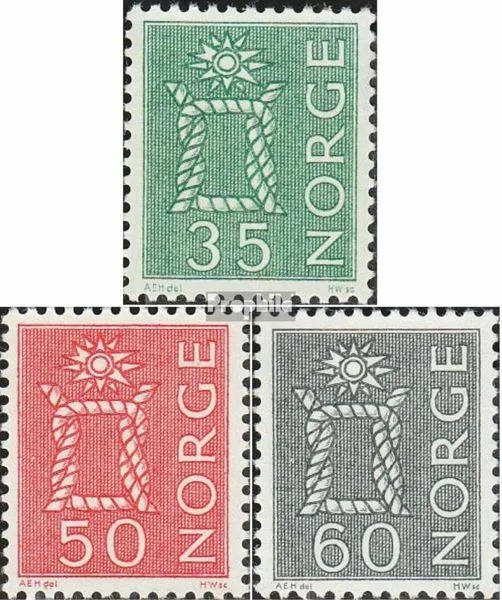 Norwegen 482-484 (kompl.Ausg.) postfrisch 1962 Freimarken: Landestypische Motive
