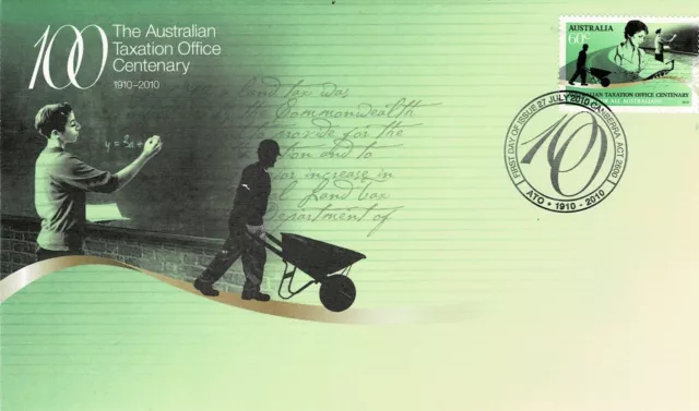 Australia  2010 Centenary Australian Tax Office  Fdc