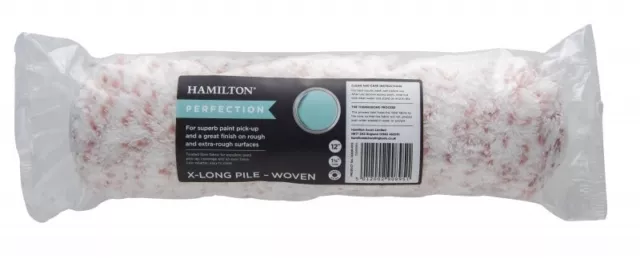 Hamilton 12" Extra Long Perfection Paint Roller Sleeve, Woven Fibre Fabric