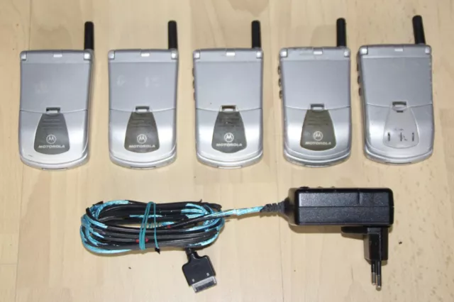 5x MOTOROLA M6088 StarTAC 130 Dual Band Retro-Handy Bastler Wertstoff Recycling