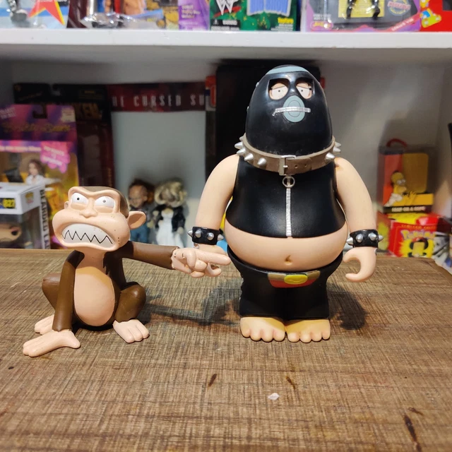 Lot Of 2 Family Guy Collectable Figure , Bondage Peter And  Evil Monkey