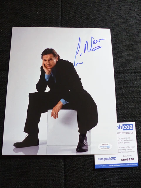 LIAM NEESON signed autograph 8x10 Photo InPerson  ACOA COA