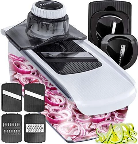 Rebanadora de verduras mandolina espiralizador cocina mandolina rebanadora de alimentos rallador de queso