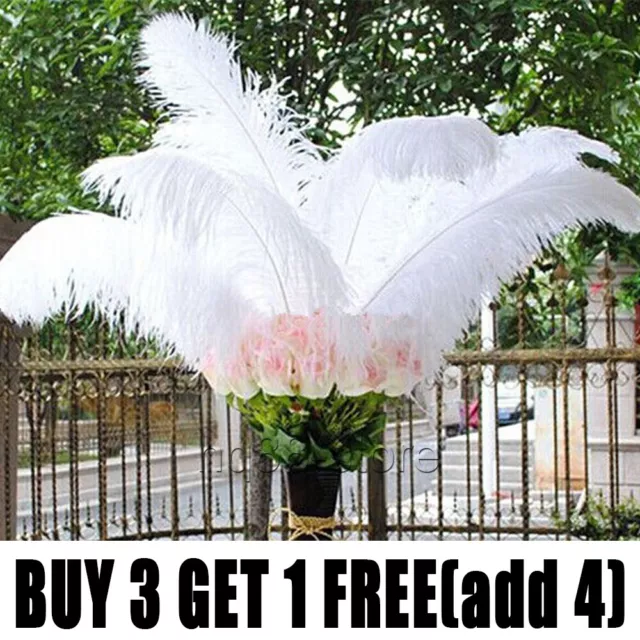 10Pcs Large Ostrich Feathers For Wedding Party Costume Decoration 25-30cm