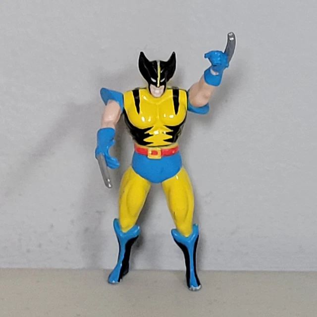 Wolverine XMEN Action Figure Heavy Metal Heroes Die Cast Toy Biz 1994 2.5”