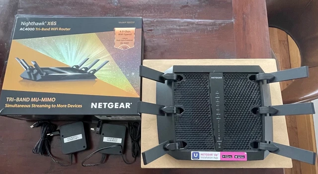 NETGEAR NIGHTHAWK X6S R8000P-100EUS 4 Gbps Tri-band WLAN WiFi Streaming Router